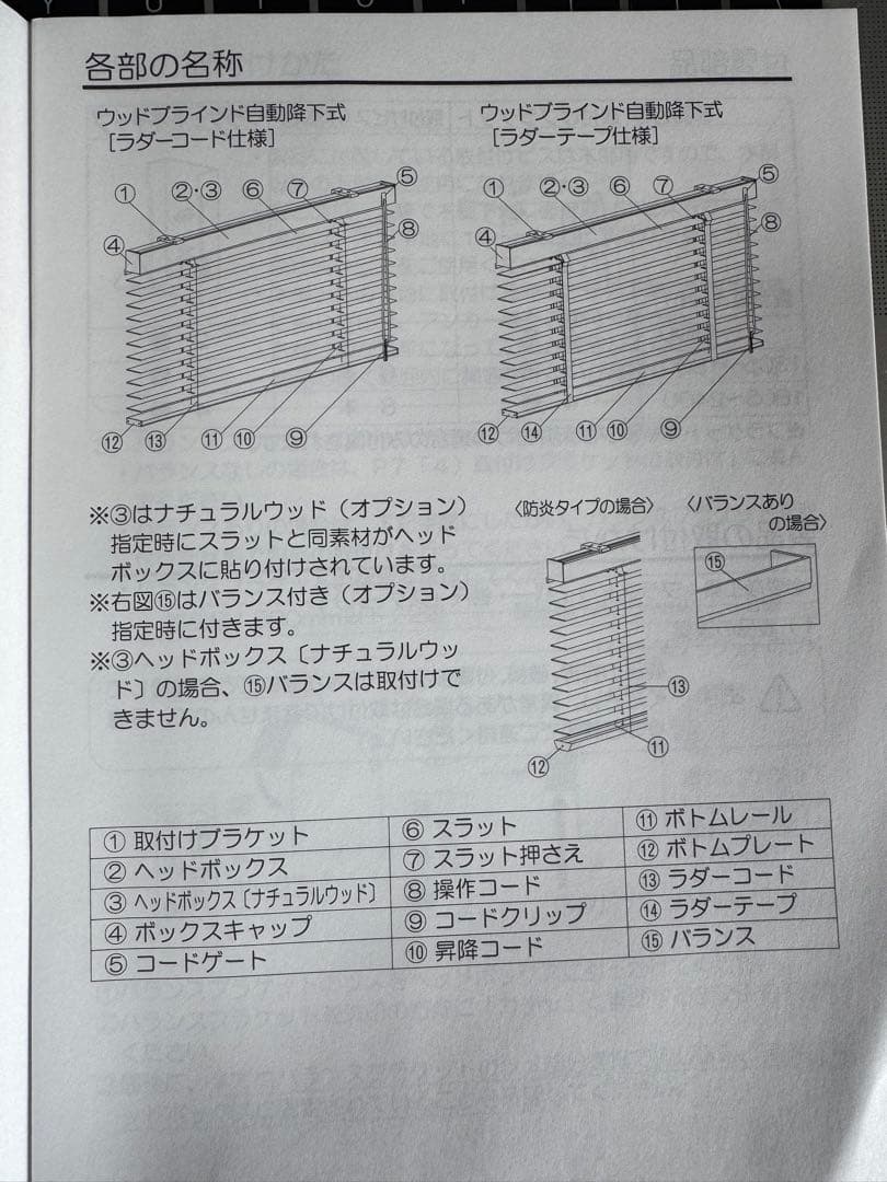 美品サルト（Sarto）ウッドブラインド50 自動降下付き天井付き定価11万円