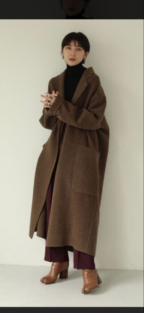 TODAYFUL オーバーチェックコート