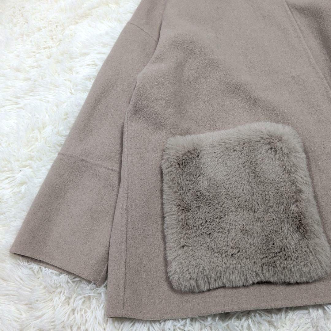 ちかぴょん☆　MilaOwen 2wayファーポケットリバーコート　М