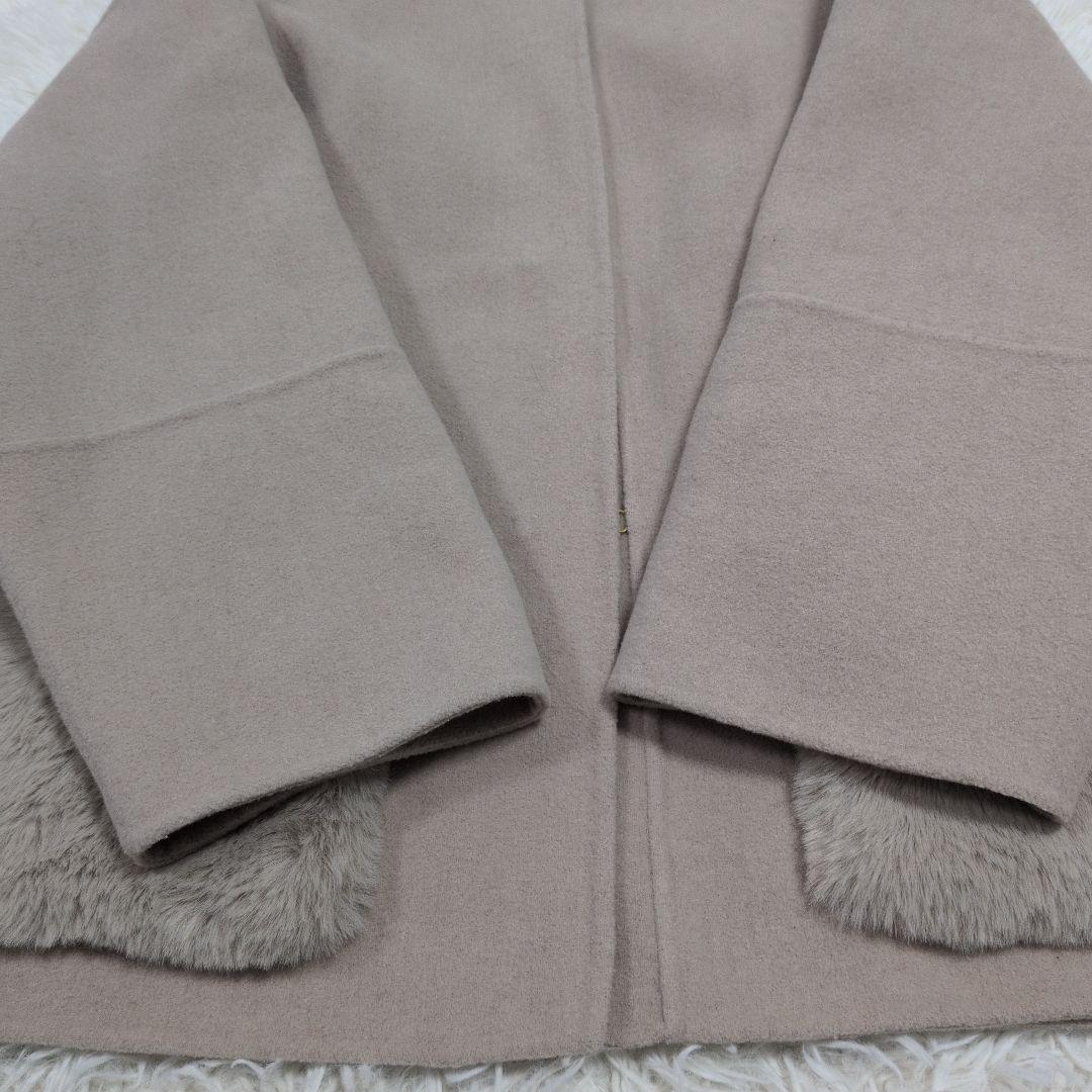 ちかぴょん☆　MilaOwen 2wayファーポケットリバーコート　М