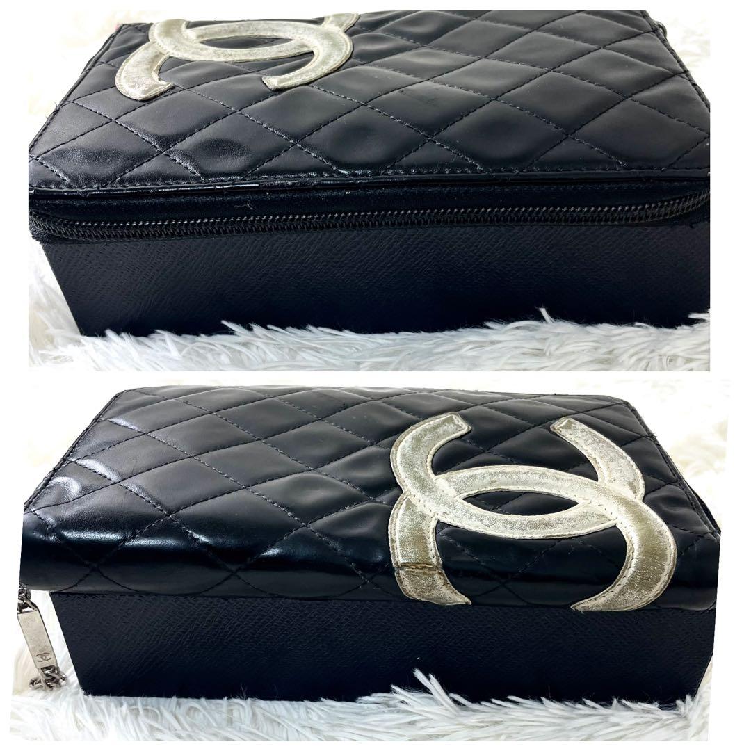 シャネル　CHANEL ラウンドファスナー　長財布　カンボンライン　ココマーク