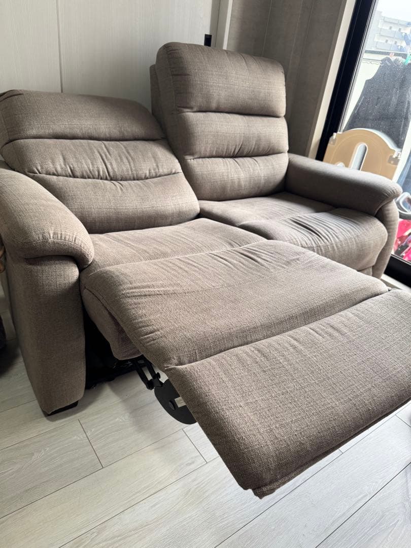 ニトリ　電動リクライニングソファ　2人掛け　Nビリーバ　美品　電動ソファ