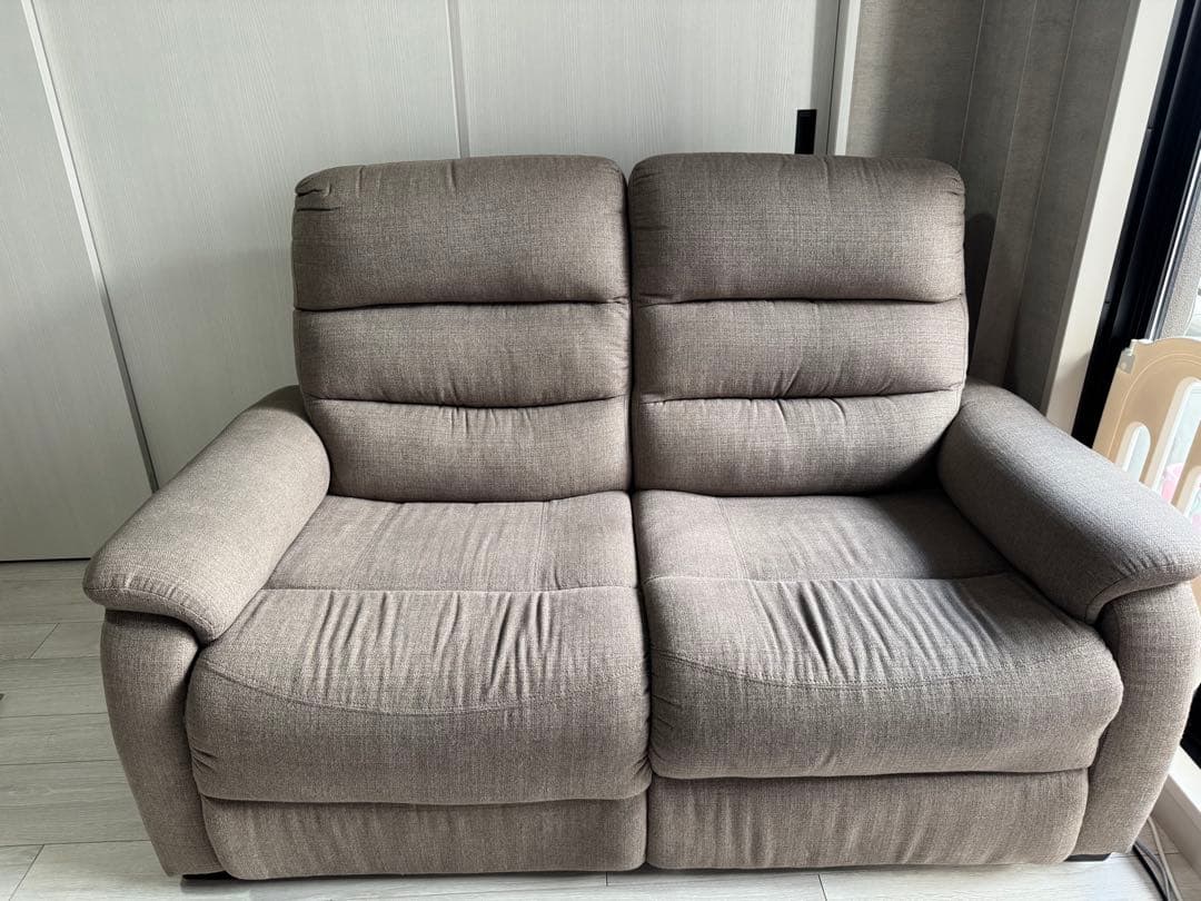 ニトリ　電動リクライニングソファ　2人掛け　Nビリーバ　美品　電動ソファ