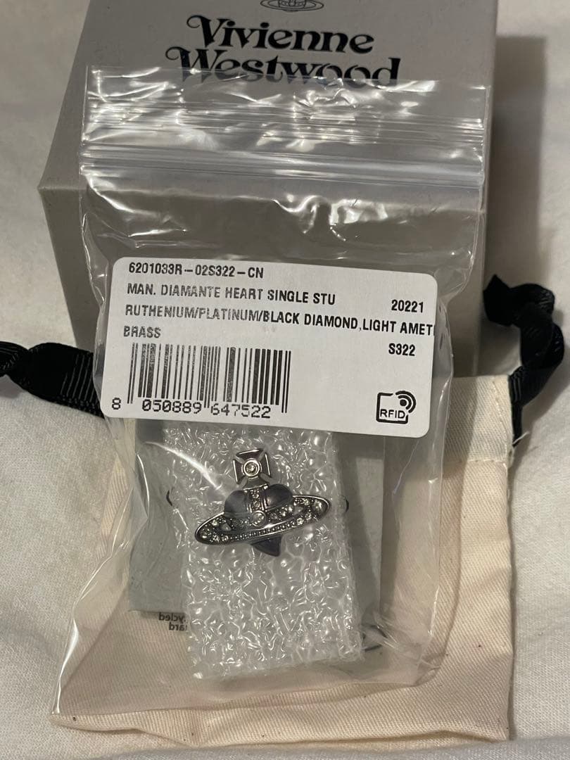 Vivienne Westwood ダイアモンドハートシングルスタッド