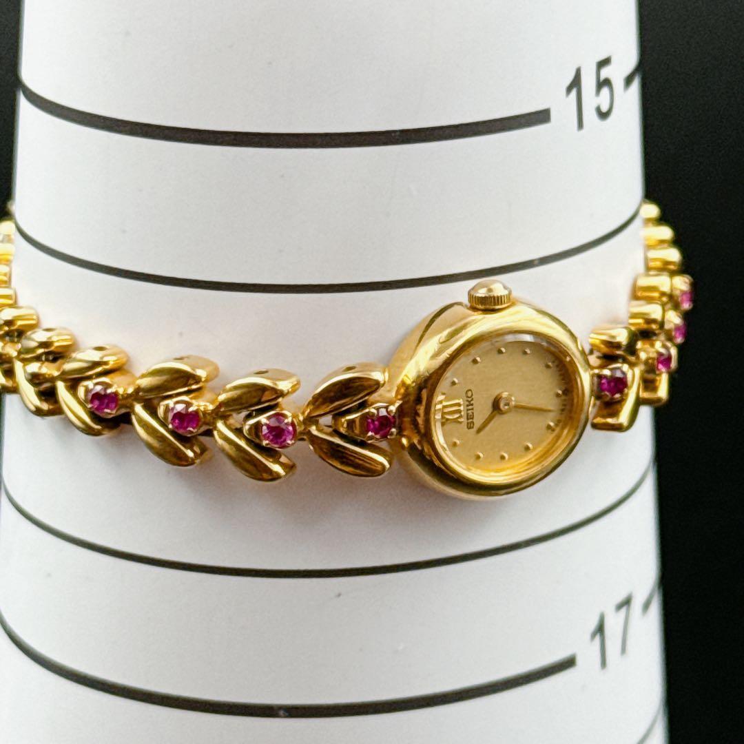 SEIKO レディース腕時計 稼働品 金色 宝飾ブレス セイコー