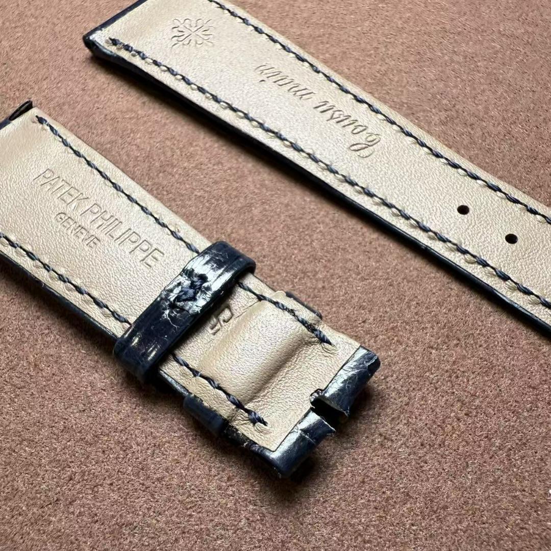 パテックフィリップ　5396R-015　専用ベルト　正規品　ネイビーブルー