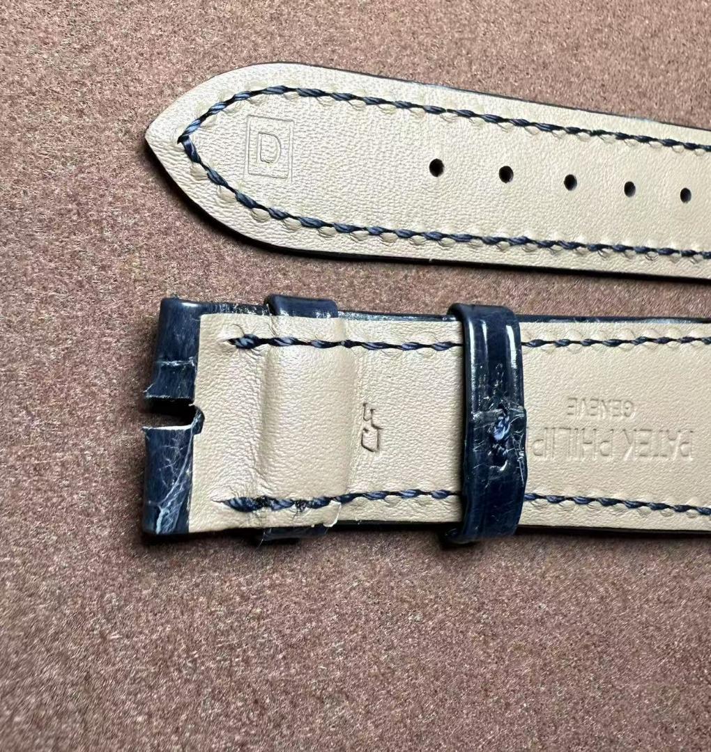 パテックフィリップ　5396R-015　専用ベルト　正規品　ネイビーブルー