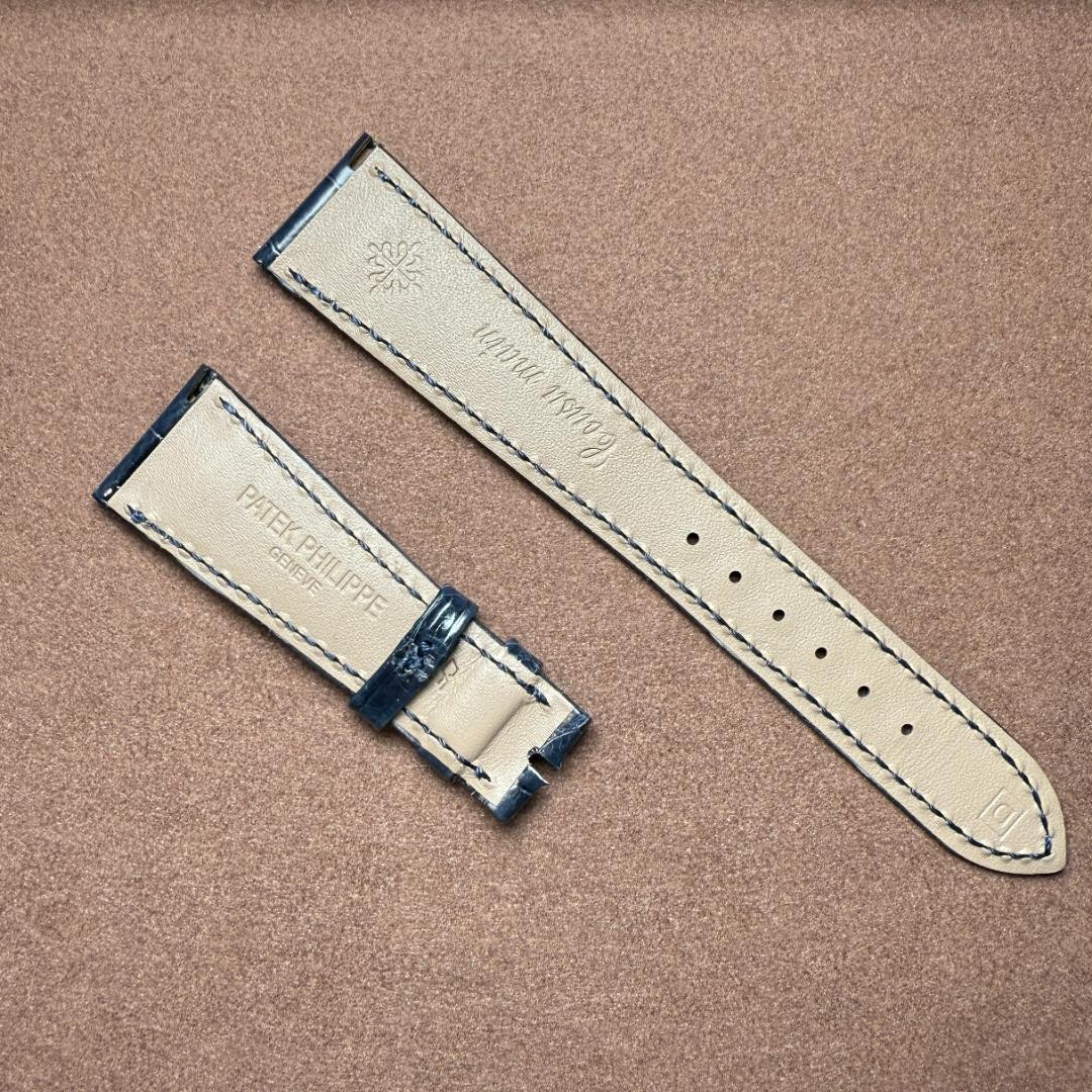 パテックフィリップ　5396R-015　専用ベルト　正規品　ネイビーブルー