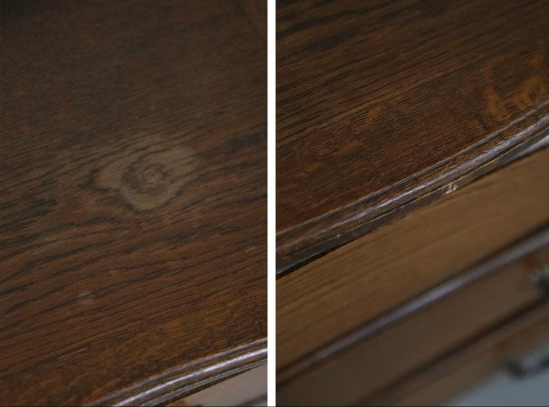 アンティーク猫脚3段チェスト/フランス輸入/ドロワー/飾り棚