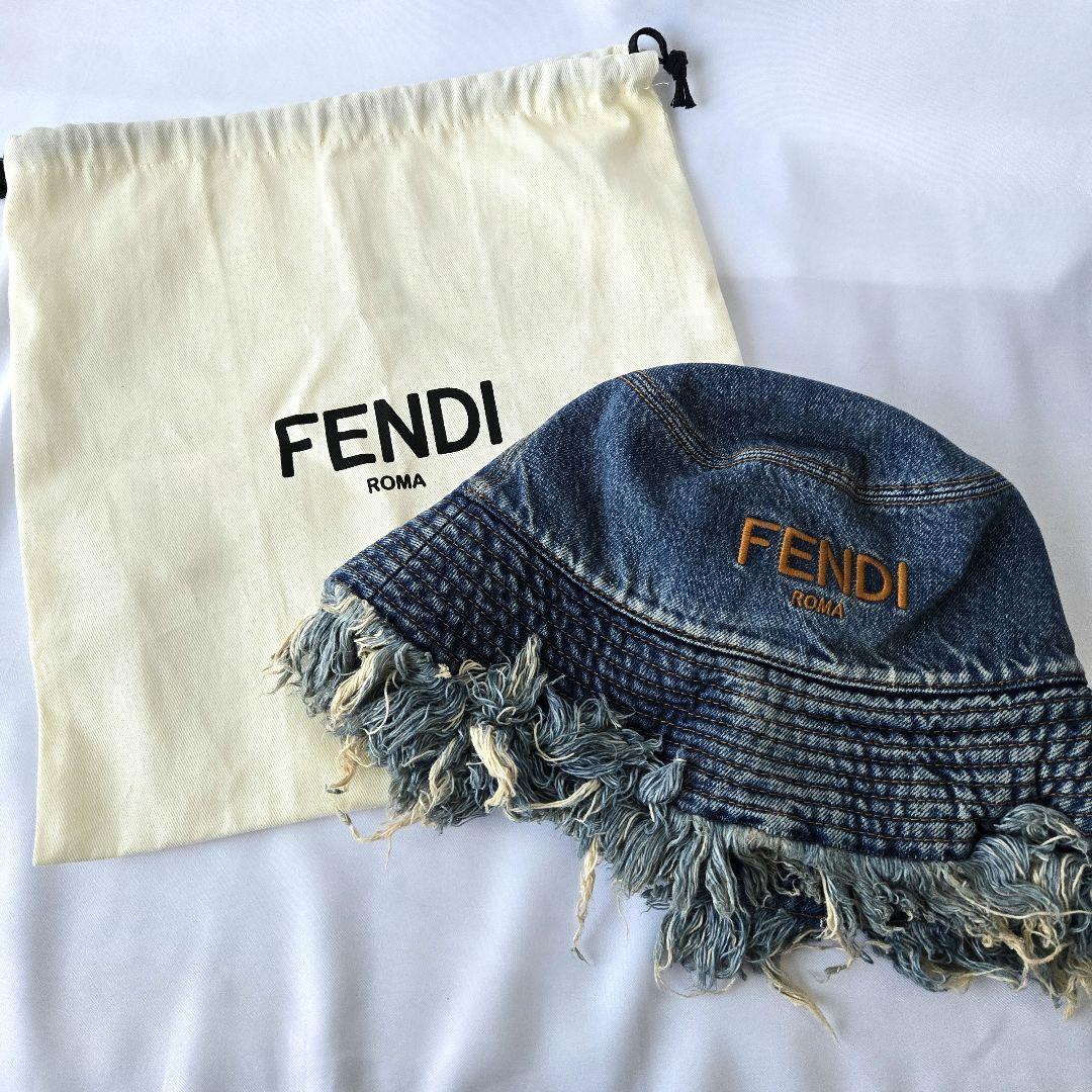 takashi様 FENDI 帽子 ハット バケットハットFXQ963 ブルー