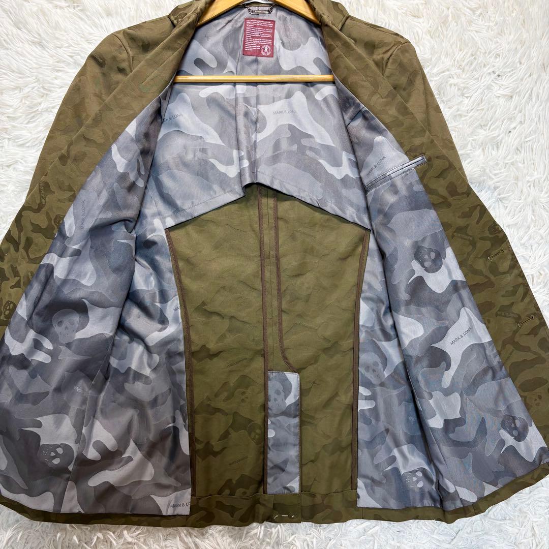 マークアンドロナ　テーラード　カモフラ　M