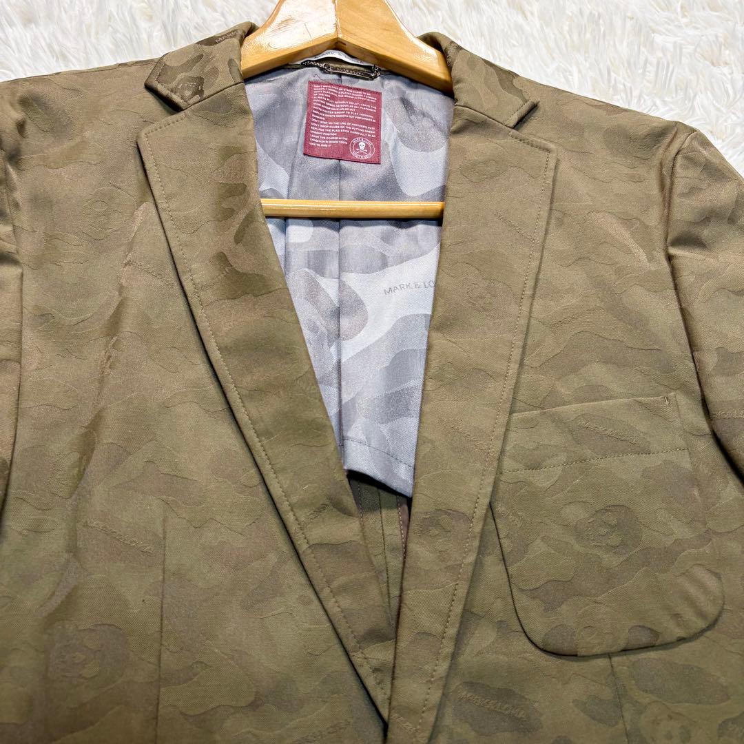 マークアンドロナ　テーラード　カモフラ　M