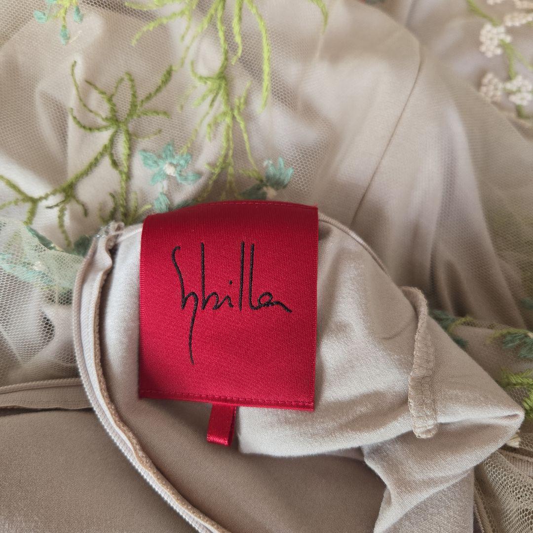 シビラ　リーフ刺繍ワンピース　M