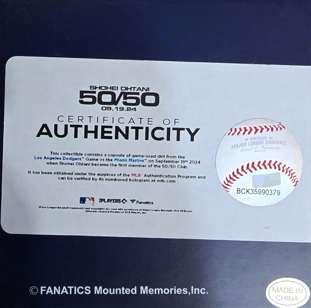 大谷翔平　記念クリスタルボール FANATICS/MLBホログラム 正規品