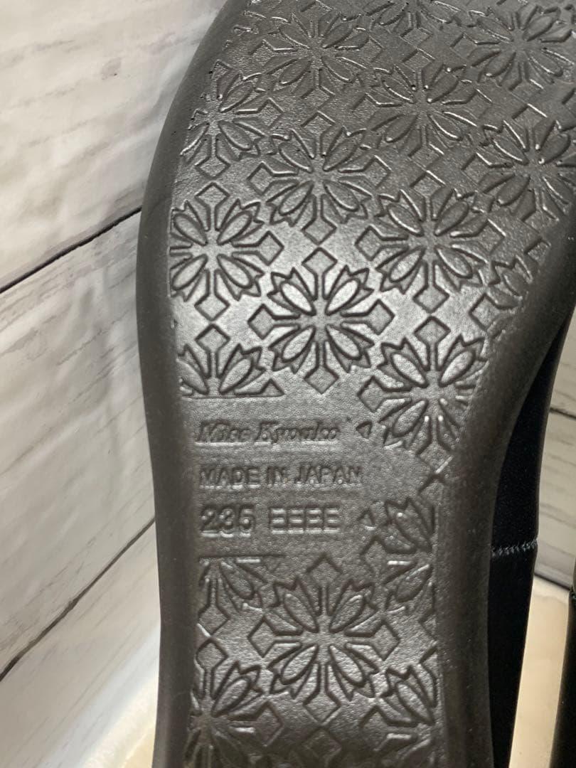 未使用　[Miss kyouko] リボン　バレエシューズ　ラウンドトゥ