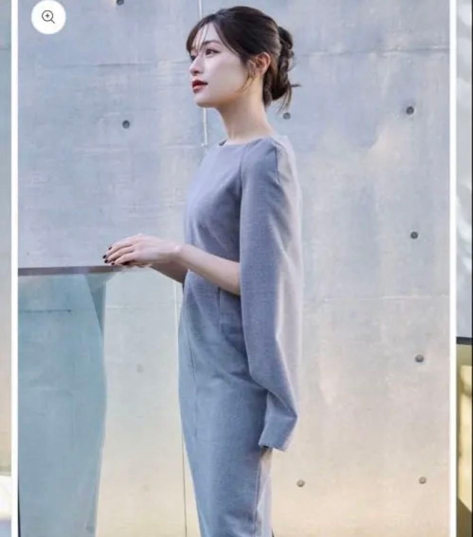 2025新作 タグ付laubeblanc NarrowlineCapeDress