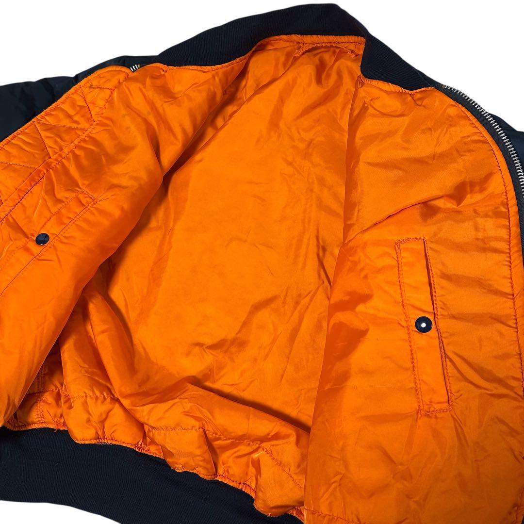 90s USA製 ALPHA INDUSTRIES【XXL】 MA-1 ネイビー