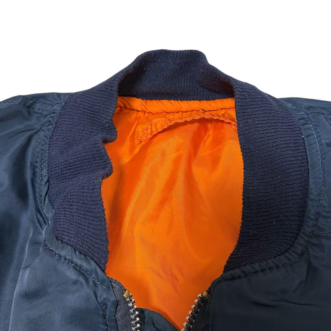 90s USA製 ALPHA INDUSTRIES【XXL】 MA-1 ネイビー