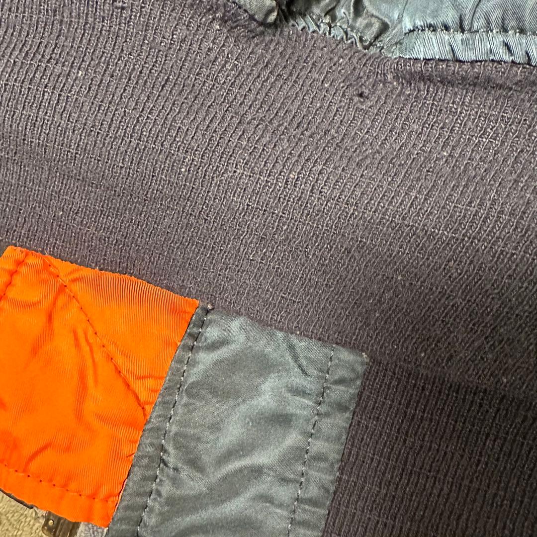 90s USA製 ALPHA INDUSTRIES【XXL】 MA-1 ネイビー