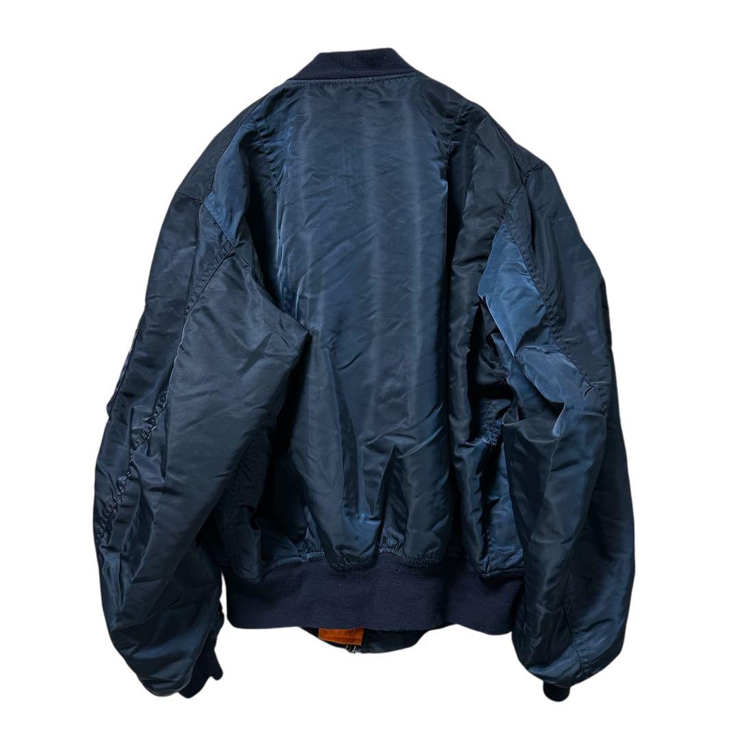 90s USA製 ALPHA INDUSTRIES【XXL】 MA-1 ネイビー