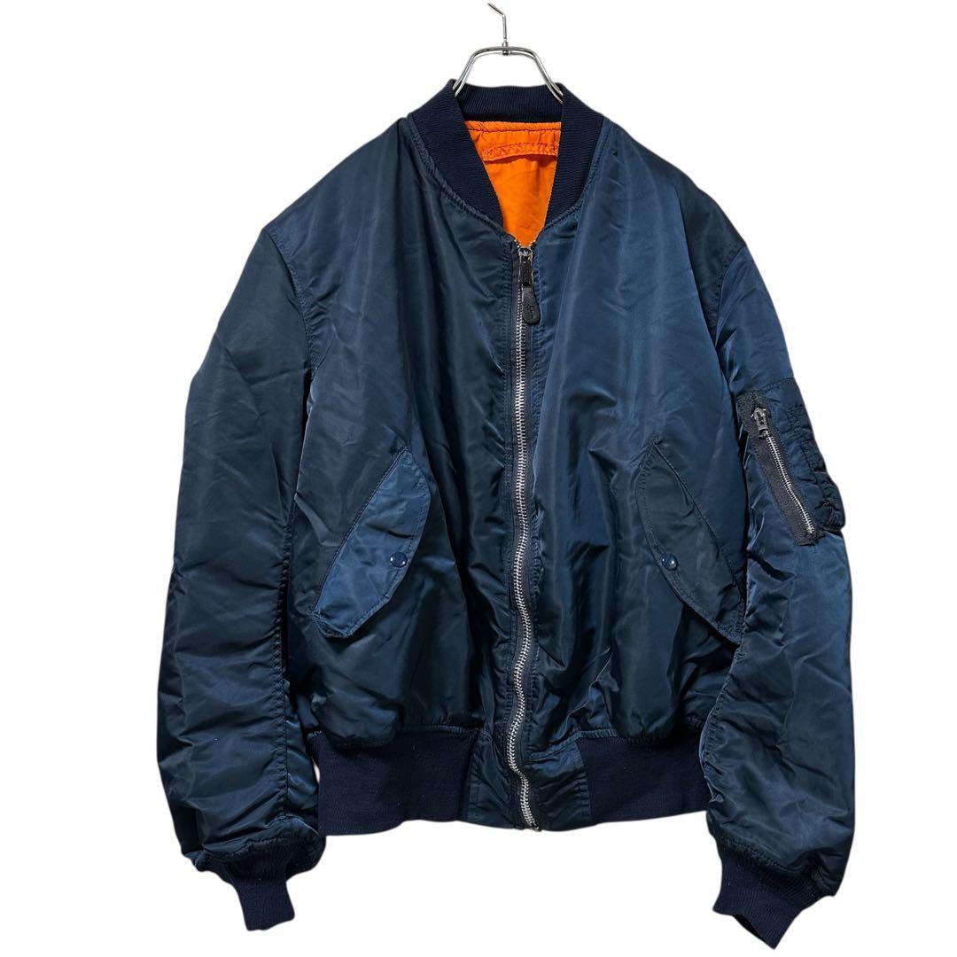 90s USA製 ALPHA INDUSTRIES【XXL】 MA-1 ネイビー