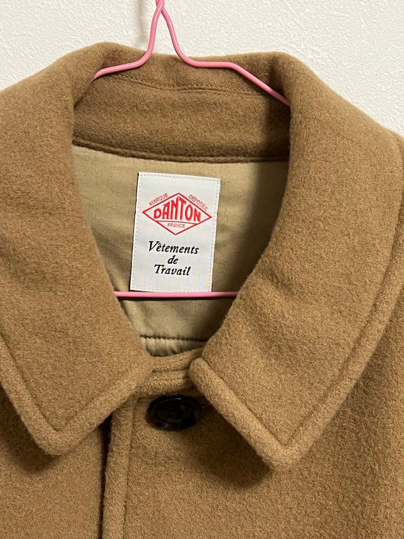 DANTON ダントン　ウールコート　36 キャメル