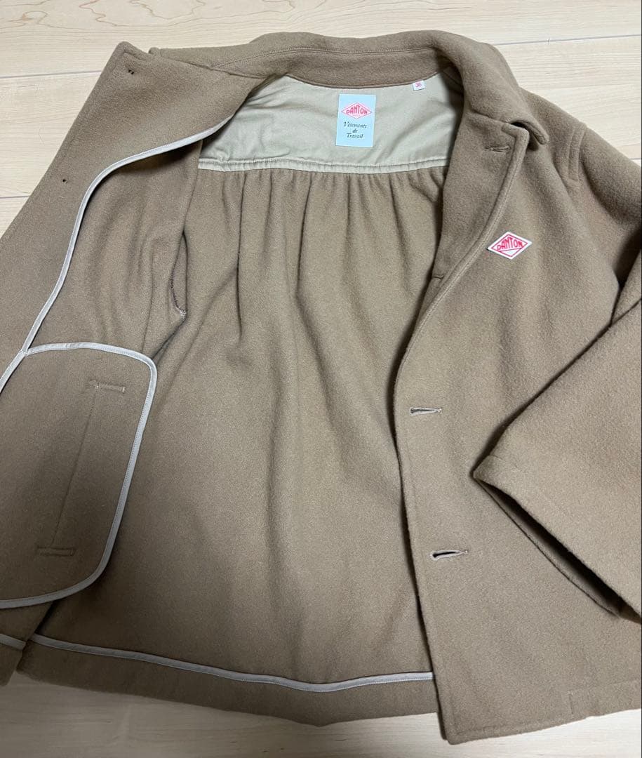 DANTON ダントン　ウールコート　36 キャメル