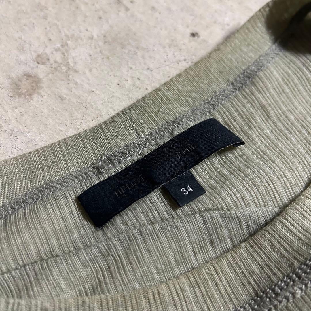 トップス heliot emil CRYOSPHERE SHEER T-SHIRT