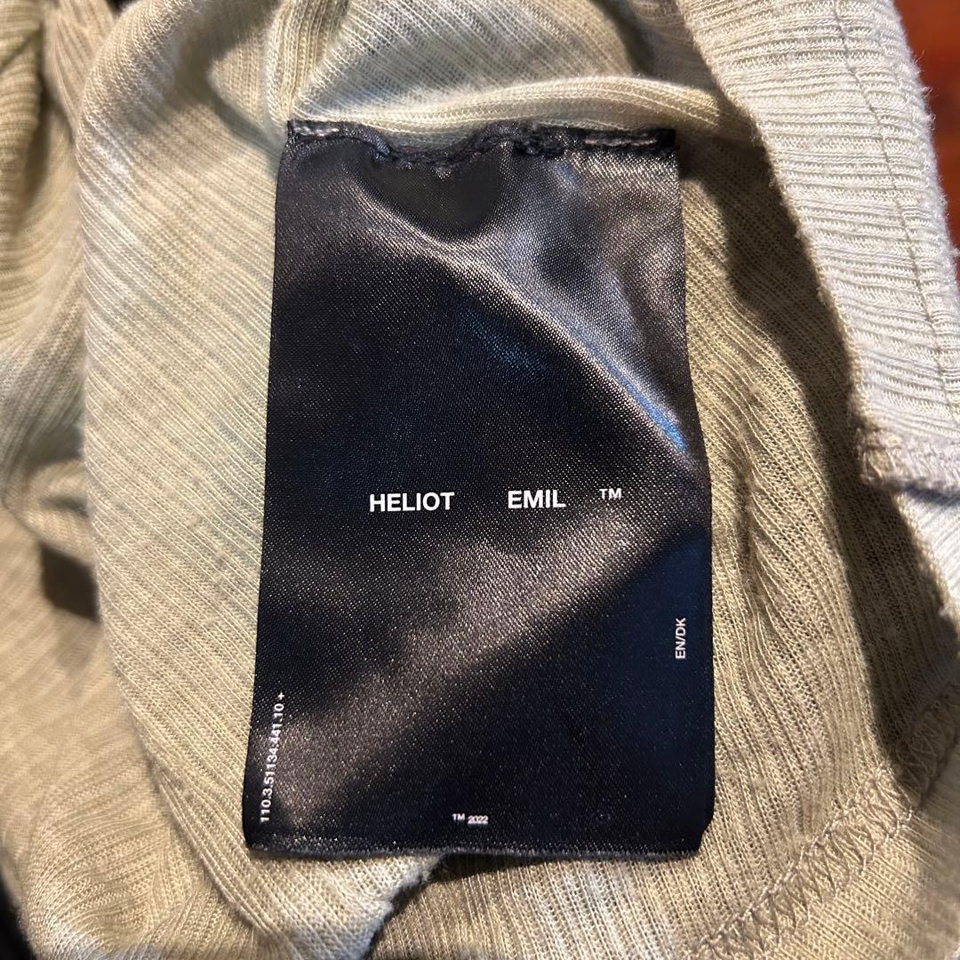 トップス heliot emil CRYOSPHERE SHEER T-SHIRT