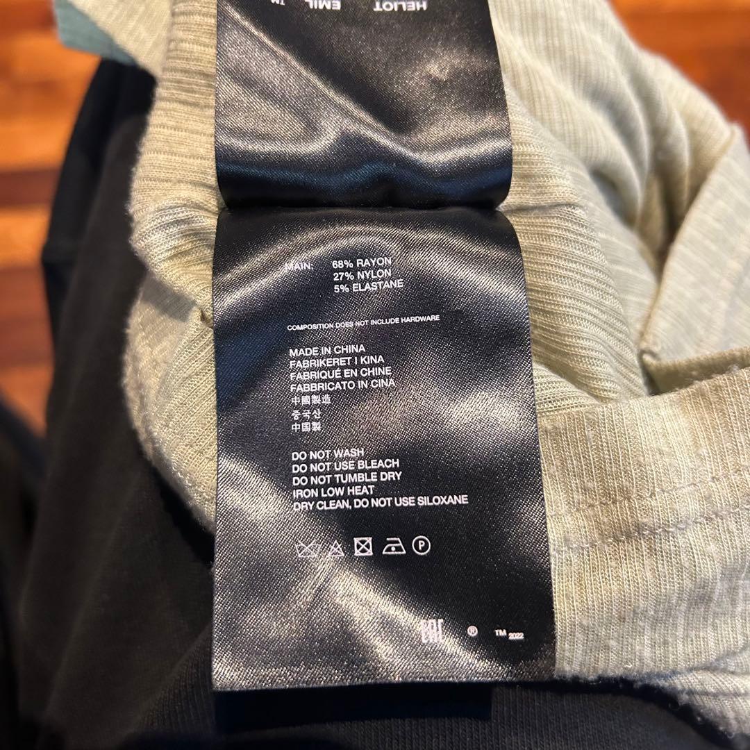 トップス heliot emil CRYOSPHERE SHEER T-SHIRT