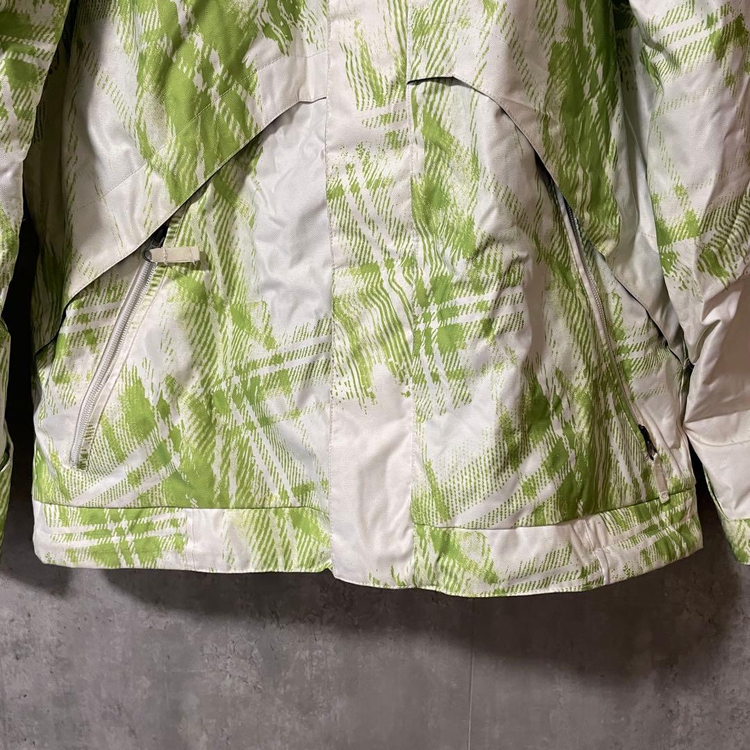 BURTONバートンスノーボードウェアスキーウエアジャケット上白ホワイト黄緑希少