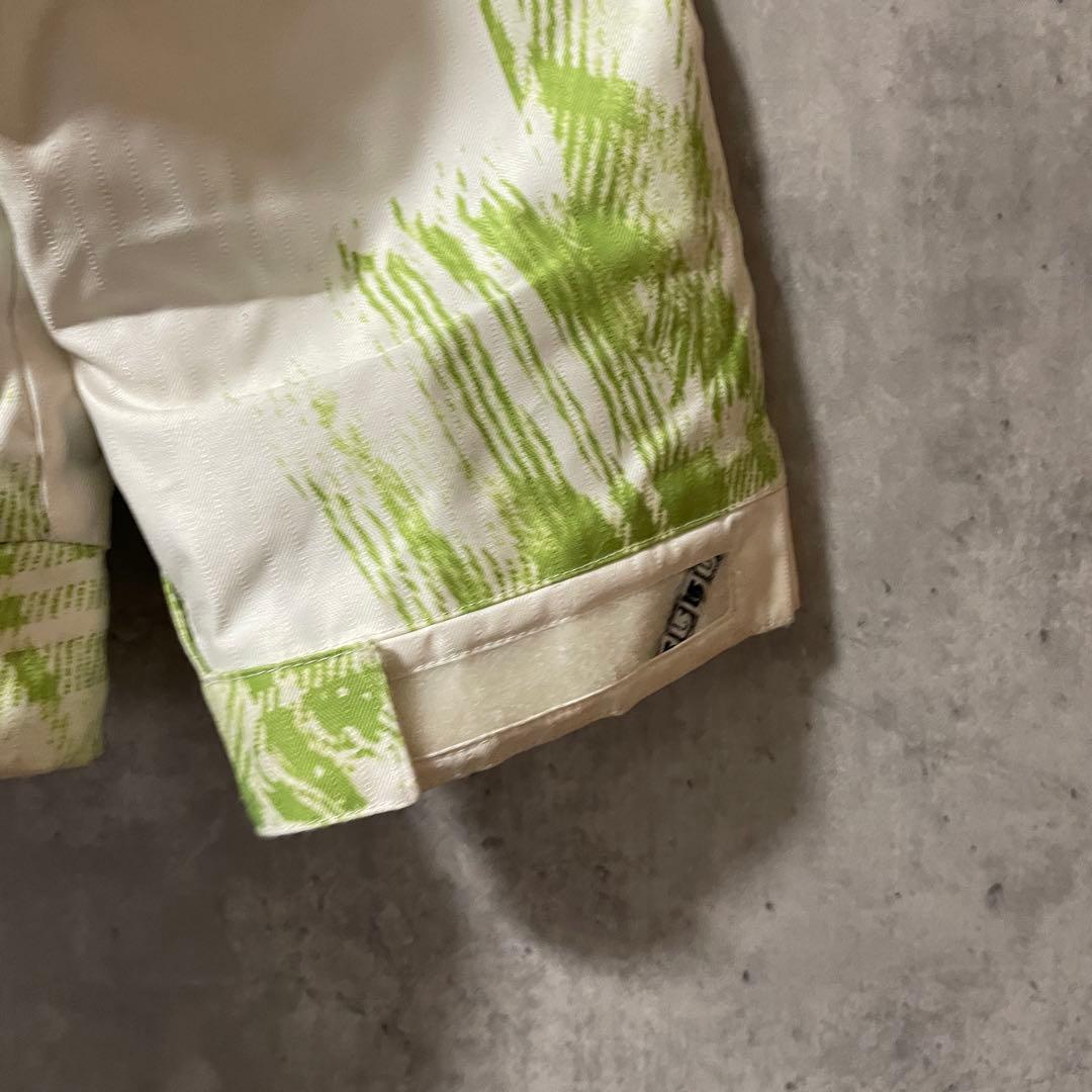 BURTONバートンスノーボードウェアスキーウエアジャケット上白ホワイト黄緑希少