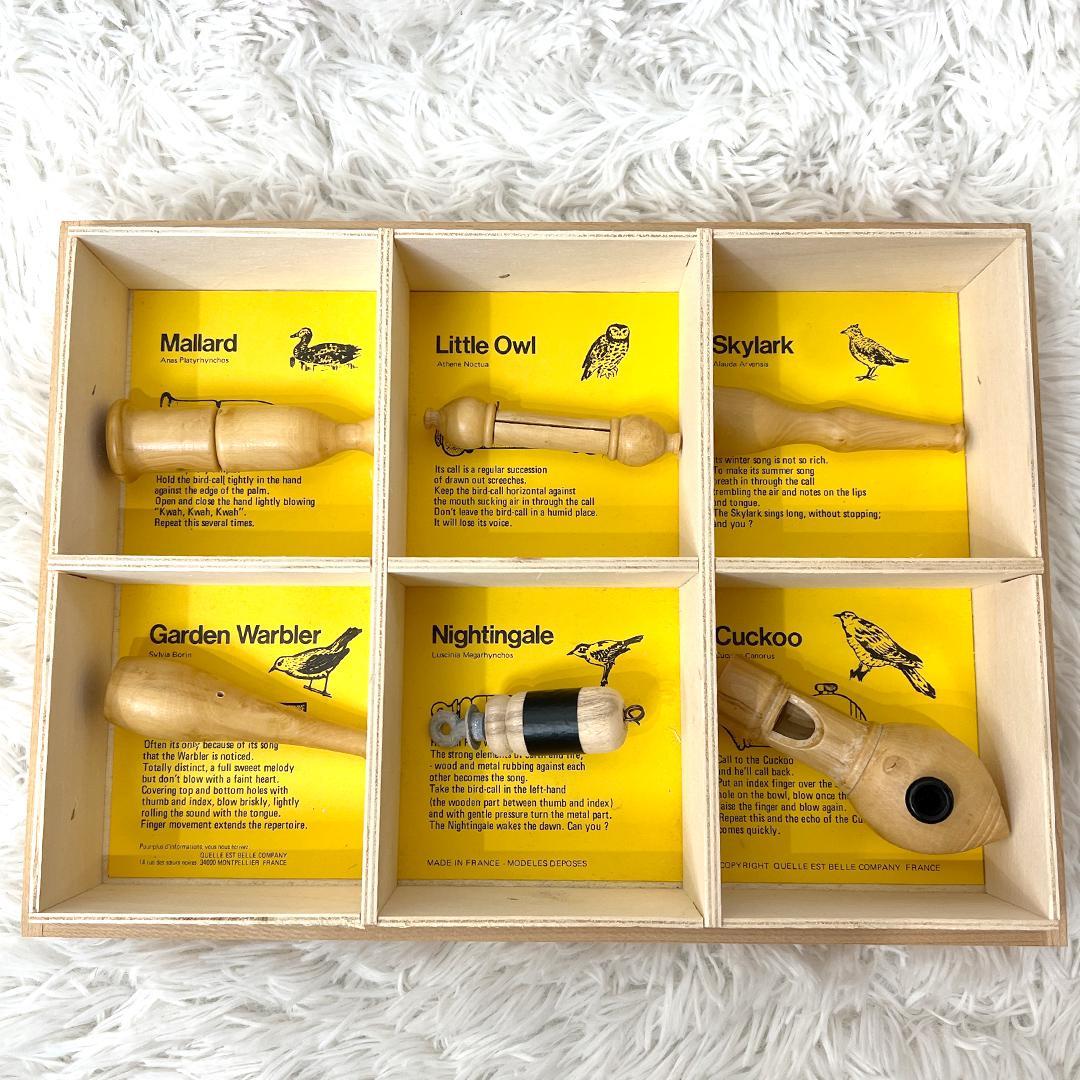 【希少】 ケレベル社 OISEAUX バードコール 鳥笛 6点セット フランス製