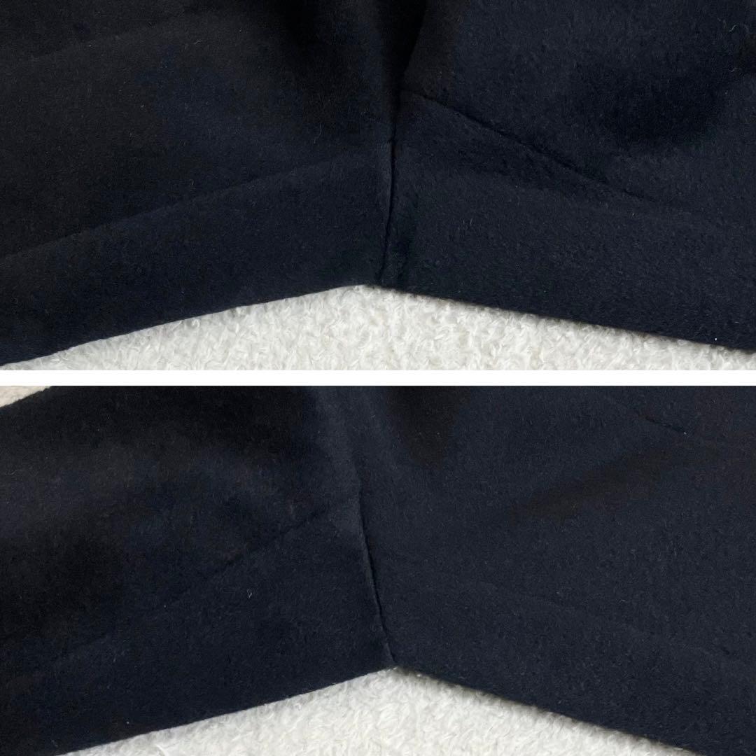 bajra バジュラ　アンゴラ　ウール　チェスターコート　ブラック　3