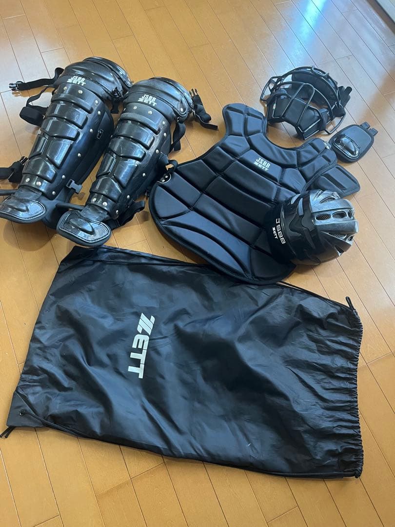 みざるきかざるいわざる！ ZETT キャッチャー防具セット フリーサイズ