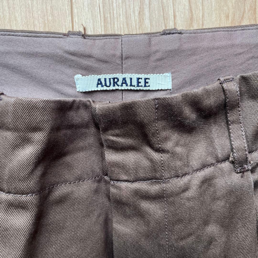 パンツ AURALEE WASHED FINX CHINO TAPERED PANTS