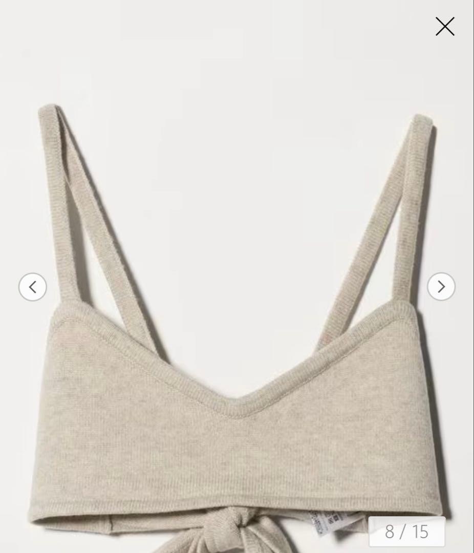 roku 6 ウールカシミヤ ブラニット ビスチェ