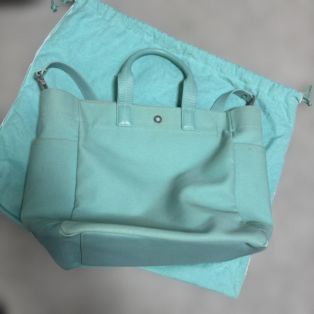 Tiffany キャンバス地ショルダーバッグ