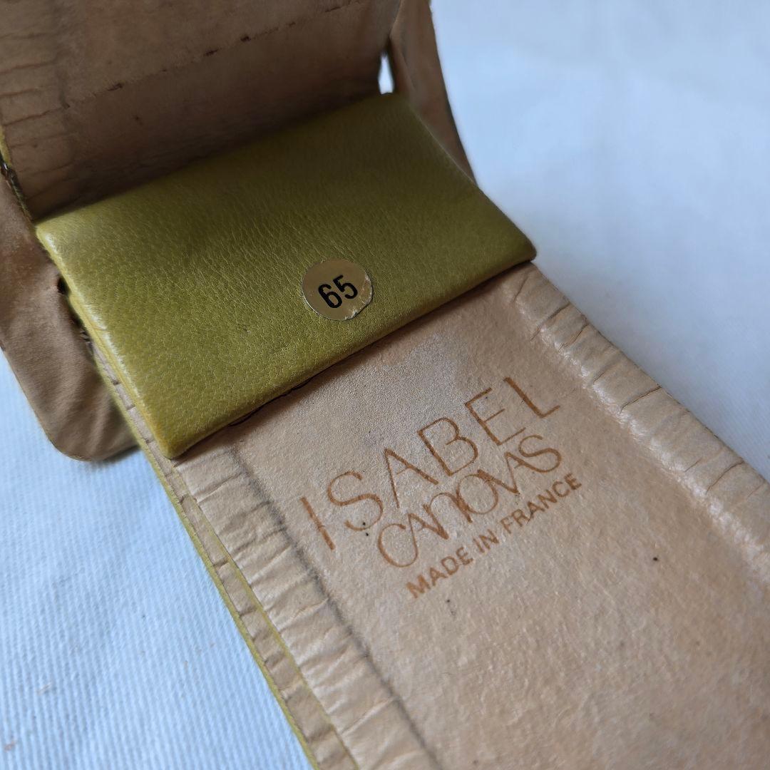 ISABEL CANOVAS フランスヴィンテージ　刺繍レザー手袋&ベルトセット