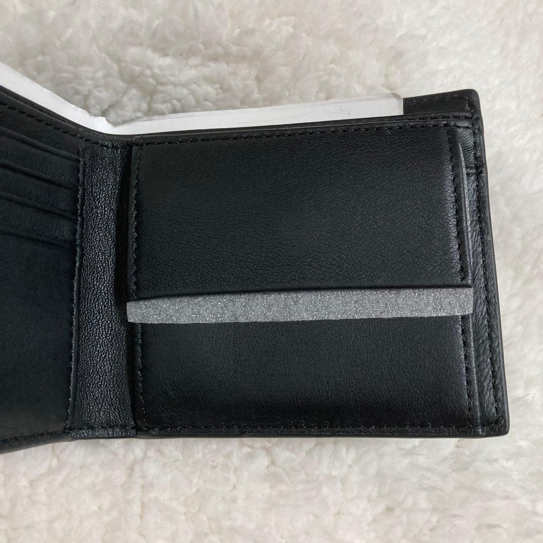 非売品✨箱付き DIESEL 3Dロゴ 二つ折り財布 レザー　ブラック　限定