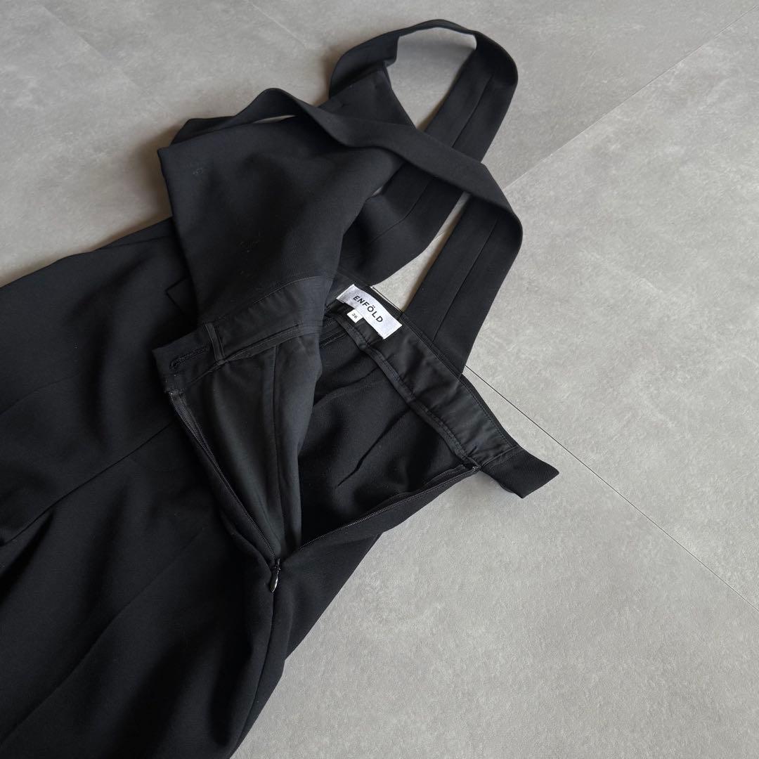 【美品✨】ENFÖLD LONG-STRAP OVERALLS サロペット 黒