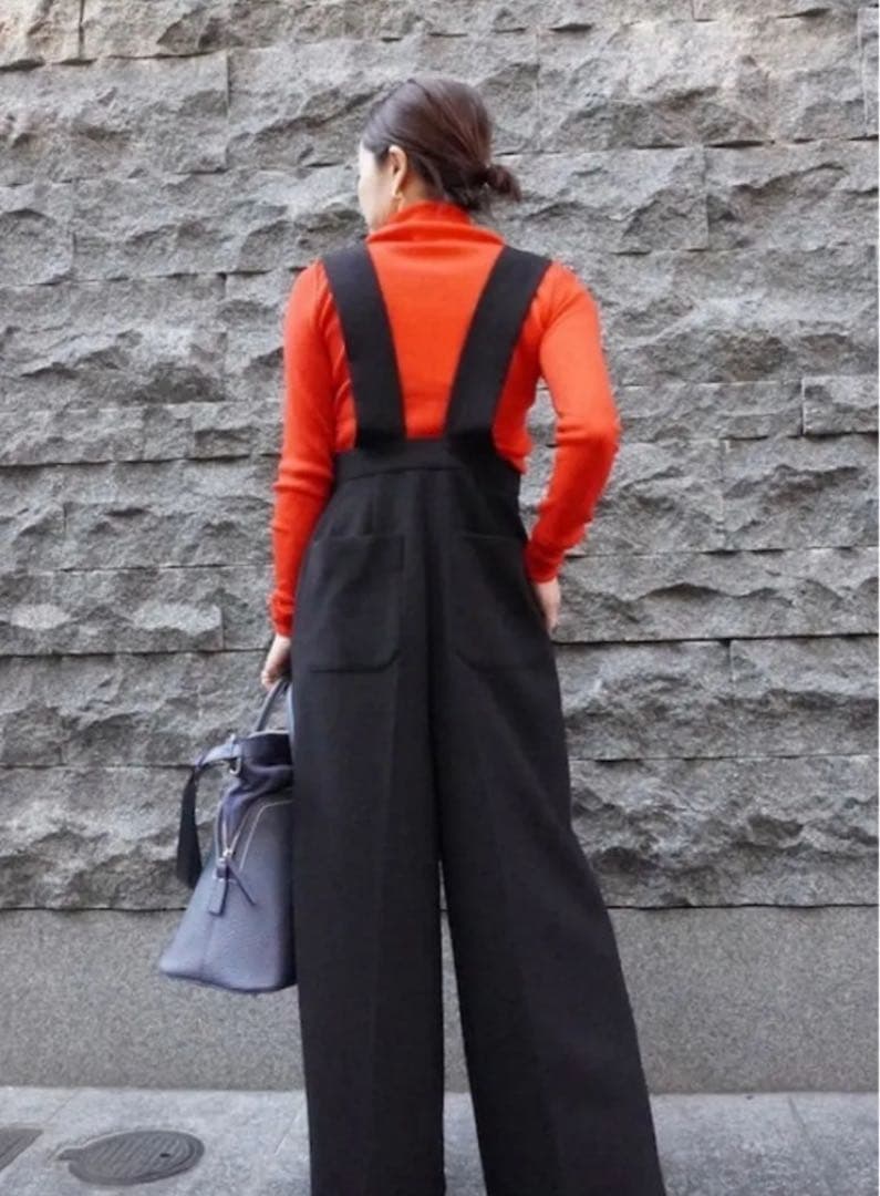 【美品✨】ENFÖLD LONG-STRAP OVERALLS サロペット 黒