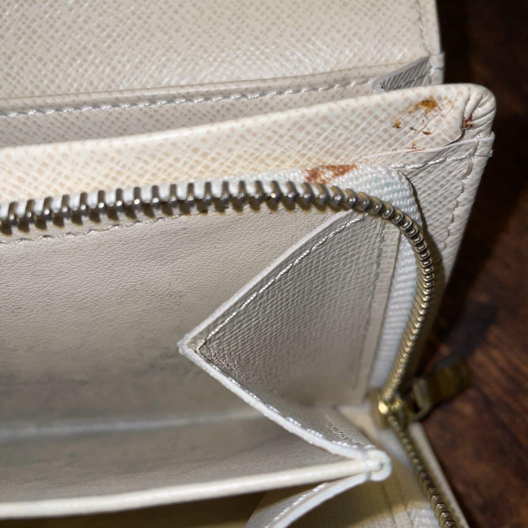 ルイヴィトン ダミエ 財布 ホワイト×グレー