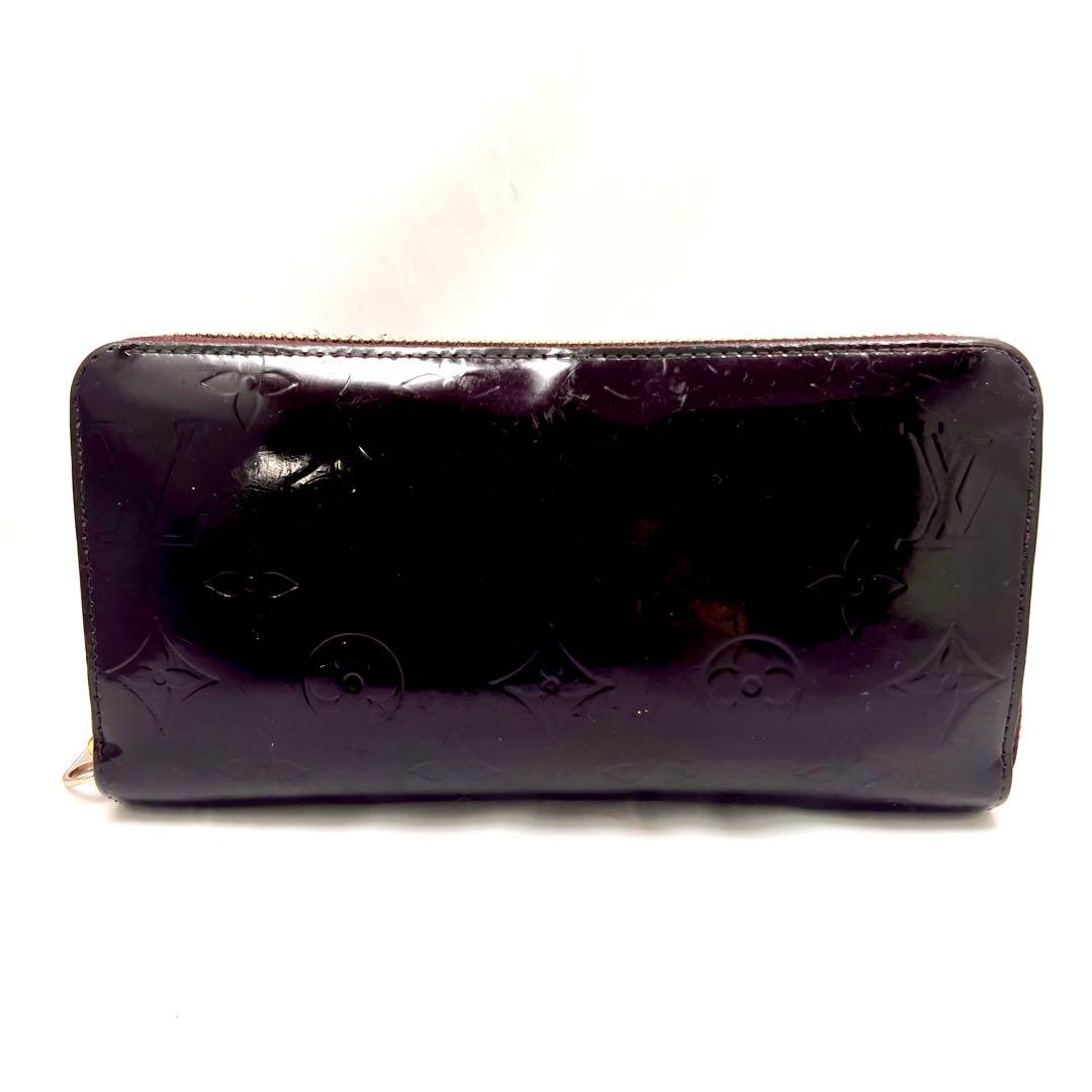 ルイヴィトン モノグラム ヴェルニ ジッピーウォレット アマラント 長財布