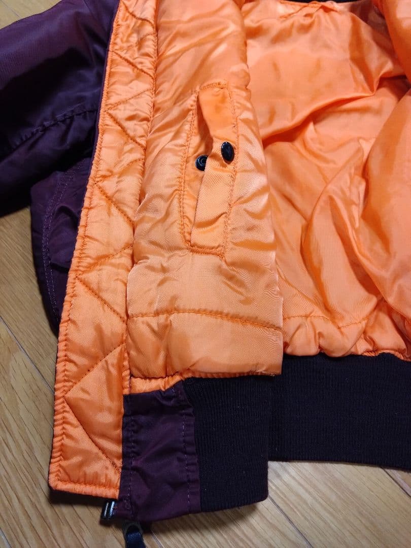 希少カラー★ 90s USA製 ALPHA MA-1 ボルドー L