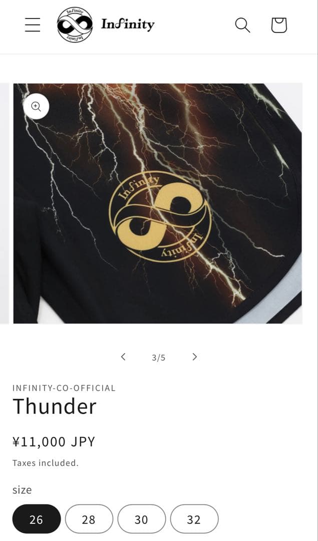 t*e様 インフィニティ　サーフパンツ　サイズ26