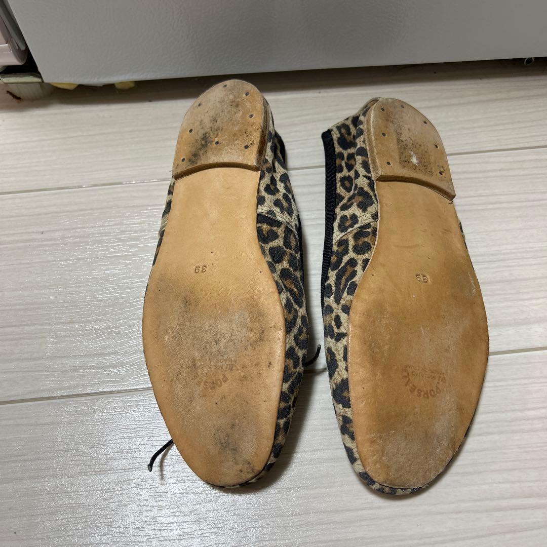 ポルセリ バレエシューズ レオパード 39