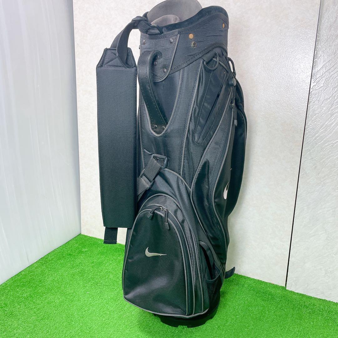 良品！Nike スタイリッシュキャディバッグ ブラック　軽量　おまけ付