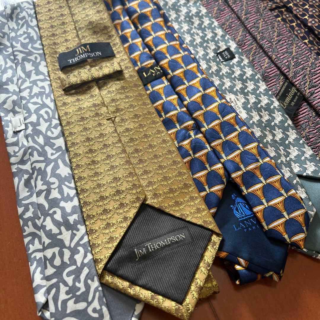 ブランドネクタイ12本まとめ売りシルク エルメス　フェラガモなど