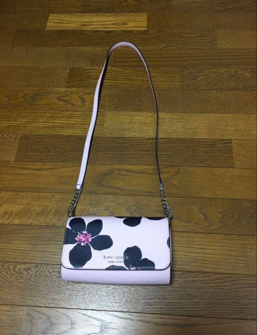 ケイトスペード 　キャメロングランドフローラ　フラップバッグ